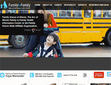 Tablet Screenshot of familyvoicesillinois.org